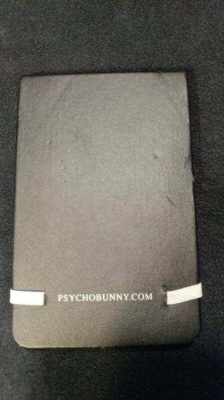 Psycho Bunny Note Pad Rare 3