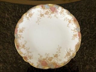 Fine Antique Aynsley Bone China Hand Painted Sandwich Plate.  1.  C1895.