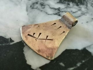 Rare Ancient Viking Bronze Amulet Artifact Authentic