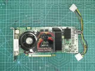 Rare Retro Classic Nvidia Geforce 6800 Xfx,  Dvi Lead,  Vga To Dvi Adapter