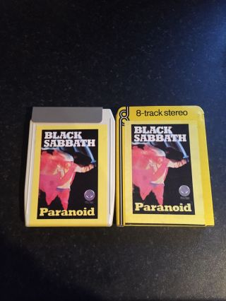Black Sabbath Paranoid 8 Track Tape Vertigo Label Very Rare