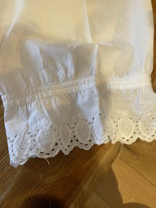 Lovely Antique Bloomers Pantaloons With Broderie Anglaise Trim 3