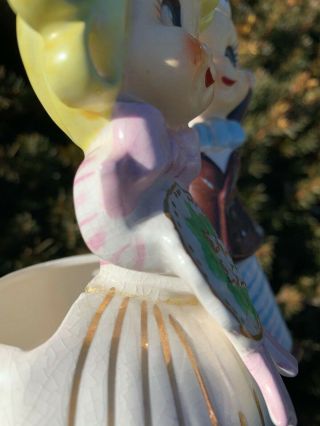 Rare Vintage Enesco Ceramic Sweet Shoppe Kids Planter (Girl & Boy) Made Japan 6