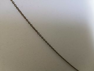 Antique brass chain necklace with barrell clasp lovely patina 30 inches 3