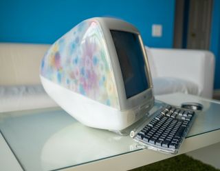 Rare Vintage Apple Imac G3 Special Edition Flower Power Keyboard Mouse
