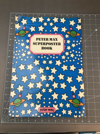 Vtg 1971 PETER MAX Superposter Book 16 