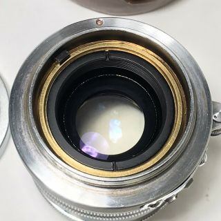 RARE Nippon Kogaku Nikon Nikkor H.  C 5cm 50mm f/2 Lens Leica Screw LTM L39 5
