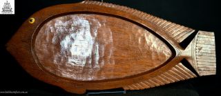 Vintage Carved Massim Fish Bowl,  Trobriand Islands,  Papua Guinea,  Png