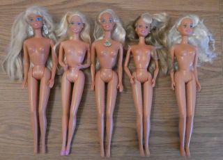 Vintage Barbie Dolls Mattel 1966 Hasbro 1988