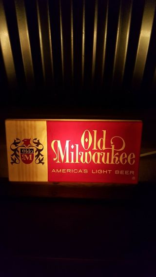 Rare Old Milwaukee Beer Lighted Sign