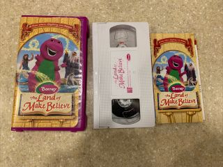 Barney: The Land Of Make Believe Vhs Video Tape 2005 Rare Oop
