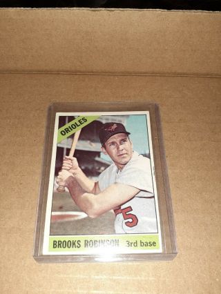 1966 Topps 390 Brooks Robinson Hof Baltimore Orioles Hall Of Fame Vintage