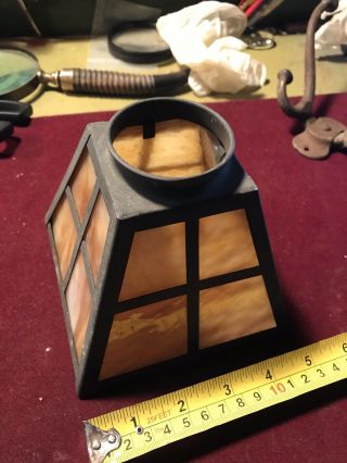 Antique Arts & Crafts Slag Glass Lamp Shade