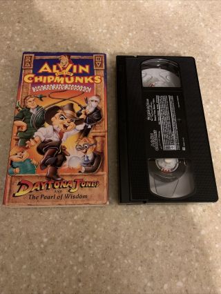 Alvin And The Chipmunks Go To Movies Daytona Jones The Pearl Of Wisdom Vhs Rare