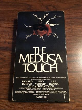 The Medusa Touch Vhs 1978 Edition Rare Cult Horror Classic Thriller