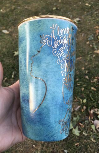 Rare Starbucks Mermaid Siren Song Ceramic Double Wall Coffee Mug Tumbler 2016