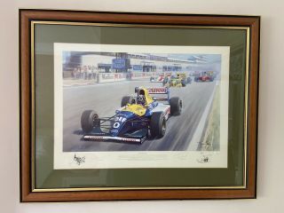 The Perfect Start Framed Ltd Edition Print Tony Smith Signed By Damon Hill Rare