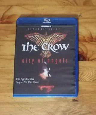 The Crow: City Of Angels (1996) Blu Ray Miramax Rare Oop Vincent Perez