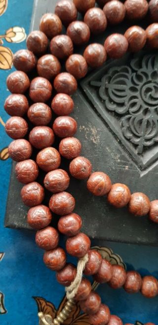 Bodhi Seeds Mala Beads Tibetan Monk Own Rare Fine Quality 12mm Old Sacred
