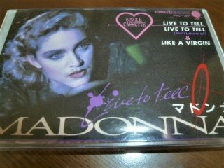 Madonna - Live To Tell :1986 Japan Single Cassette : Like A Virgin / Very Rare