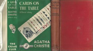 Agatha Christie - Cards On The Table - 1936 Rare Uk 1st Dj