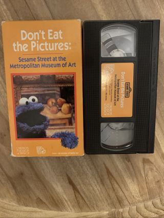 Sesame Street Dont Eat The Pictures At The Metropolitan Museum Of Art Vhs Rare