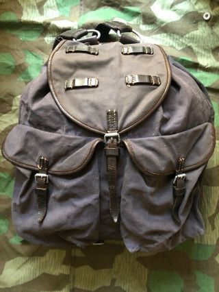 Ww2 Wwii German Luftwaffe Rucksack Backpack Marked 1937 Rare
