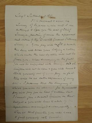 Earl Kitchener - British Army - Survey Of Cyprus - Rare Autograph Letter - 1880 