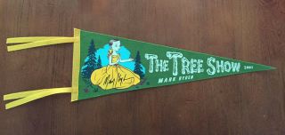 Mark Ryden Signed Autographed Tree Show Felt Silkscreen Pennant Rare Beckett Bas