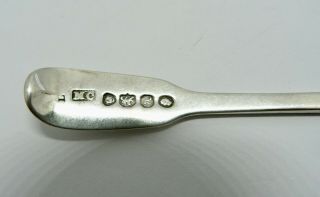 1836 - Mary Chawner - Georgian Hallmarked - Solid Silver - Large Salt Spoon