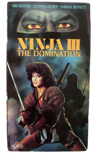 Ninja 3 Iii The Domination Vhs Rare Horror Cult Htf Sho Kosugi