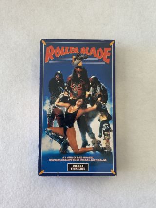 Roller Blade.  Rare Oop Horror Vhs Tape.  Video Treasures 1989.  Read Details.