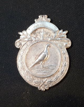 1954 Birmingham Sterling Silver Pigeon Racing Medal.  Thurso 1955 T.  Lawson