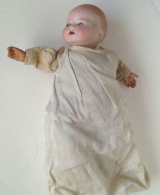 Antique Am 351 Open Mouth Dream Baby Bisque Head - Teeth Baby Doll 7 "