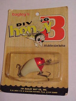 Vintage Bagley Honey B Fishing Lure Rare Color Last One I Have