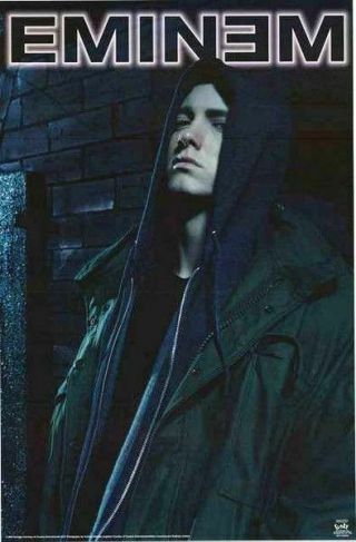 Rare Eminem Slim Shady Hoodie Poster 2004 6616 Funky Enterprises