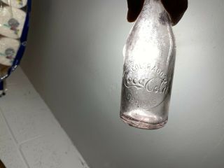 Rare 1905 - 1915 Straight Sided Purple Amethyst Colorado Springs Coca Cola Bottle