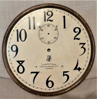 International Time Recorders Ibm Electric Master Clock Dial
