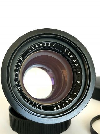 Leica Leitz Elmarit - R 90mm F/2.  8 Mf Lens (rare Red Versions)