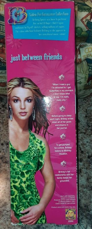 RARE 2001 Britney Spears Doll - Purple Jumpsuit - Video Performance Box 6