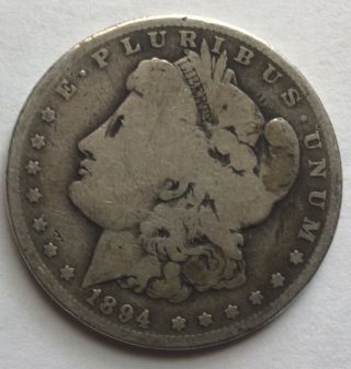 1894 O Morgan Silver Dollar In Circulated.  This Is A Rare Coin.