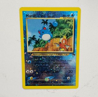 Rare Reverse Holo With Swirl - Marill - Southern Islands 11/18 - Nm/mint