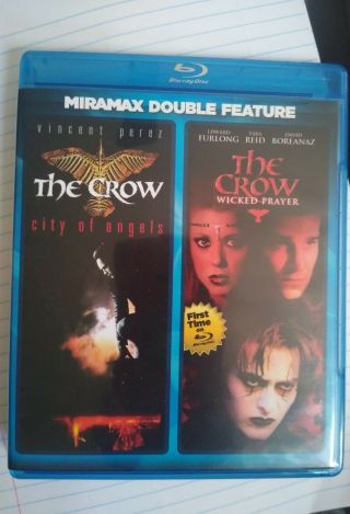 The Crow City Of Angles/the Crow Wicked Player Blu - Ray Very Rare Oop