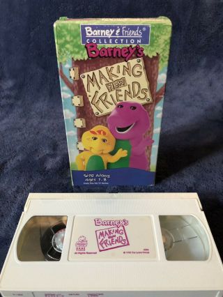 Barney Making Friends Vhs Vcr Video Tape Movie Rare