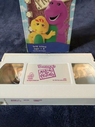 Barney Making Friends VHS VCR Video Tape Movie RARE 2