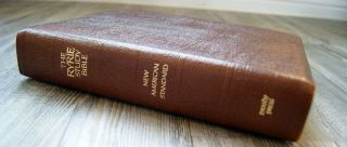 Ryrie Study Bible NASB 77 Brown Cowhide Leather RARE & OUT OF PRINT 4