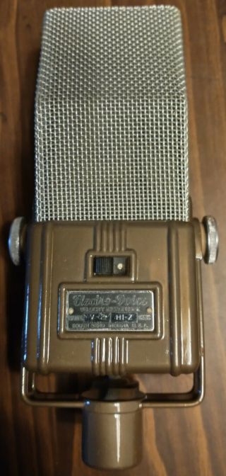 Rare Vintage Electro - Voice Ev Velocity Ribbon Microphone V2