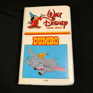 Rare Walt Disney 1st Release Dumbo 1985 Vhs Edition With Clamshell Case