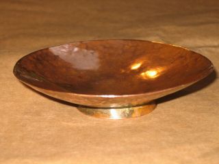Hand Made And Beaten Arts And Crafts Copper Dish