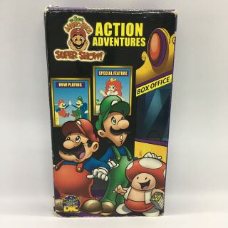 Mario Bros Action Adventure Show Vhs Rare